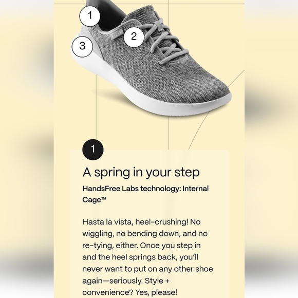 Kizik Women's Madrid Eco Knit Sneaker Lace Up Gray Comfort Shoe 8.5 WIDE - Picture 7 of 9